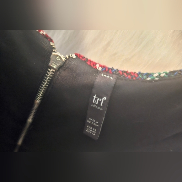 Zara Winter Knit Plaid Overall Mini Dress - Picture 5 of 6